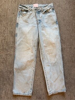Revice Denim Jeans 29 Light Wash High Rise Relaxed Straight Leg 100% Cotton